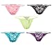 Pack of 5 Sexy Lingerie Lace G-string T-back Thongs Panties Random Color
