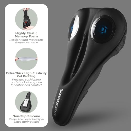 Couvre selle VTT gel silicone ergonomique avec housse de pluie
