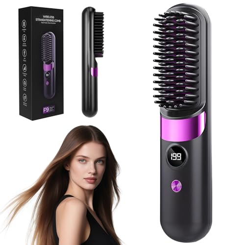 Spazzola per capelli corti, spazzola lisciante portatile per acconciatura, Go