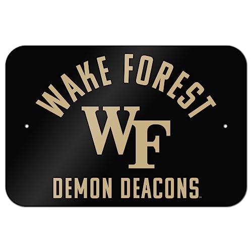 Wake Forest University Demon Deacons Logo Home Business Office Sign - Metal - 6" x 9" (15.3cm x 22.9cm)