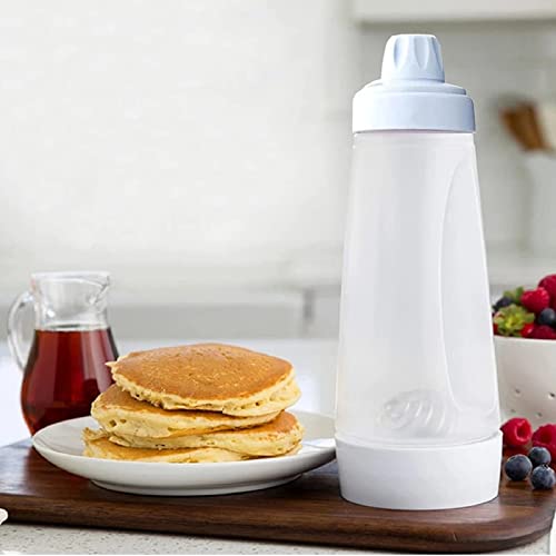 Miniatura 7 de Botella Para Mezclar Masa 1000ml Botella Dispensadora De Masa Botella De Mezcla Exprimible Dispensador De Panqueques Embotellado, Mezclador De Masa Para Hacer Panqueques,Panqueques,Gofres
