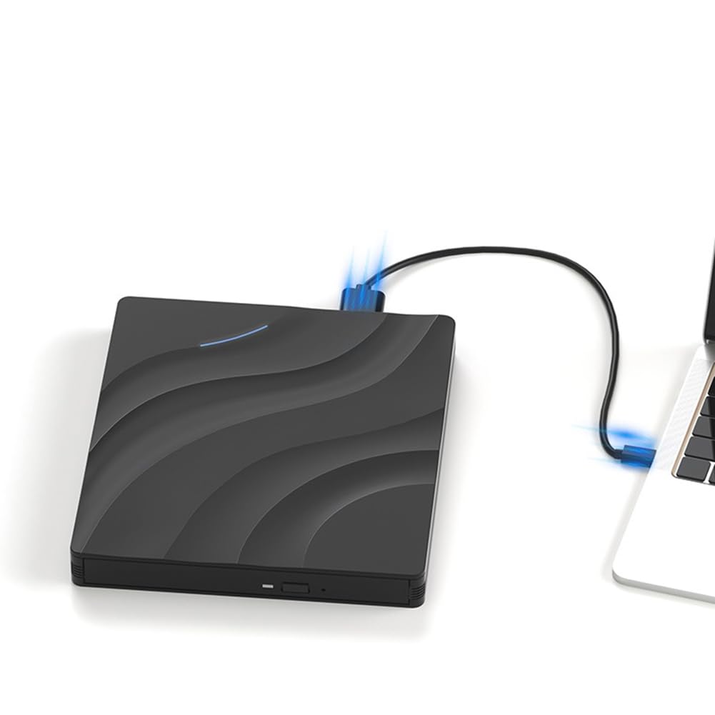 Drive Optique Blu-Ray Externe Portable USB 3.0 avec Lecteur de Lecteur BD-Combo 3D CDDVD Burner pour Ordinateur Portable PC Ordinateur Portable
