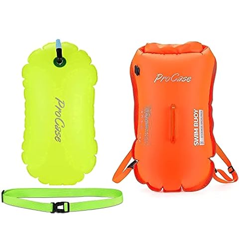 ProCase Swimming Bubble Safety Float with Adjustable Waist Belt Bundle with 35L Waterproof Swim Buoy… — $37.36 (11% off)