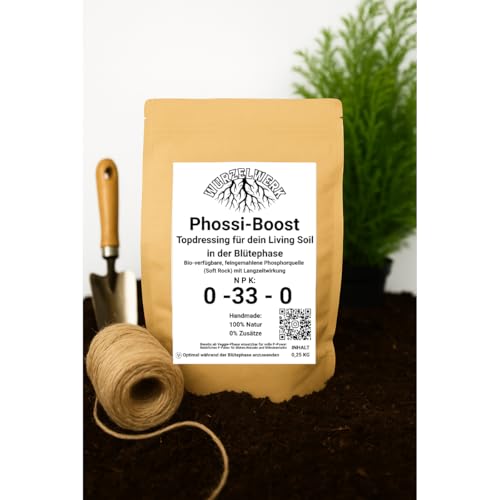 Wurzelwerk - Wurzelwerk: Soft Rock Phosphate CalPhos – Phossi-Boost – Langzeit-Phosphor und Calcium Topdressing für Living Soil, Dünger für Cannabis, Gemüse und Obst (250g)