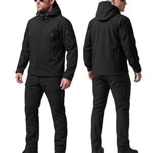 2-Teiliger Taktischer Anzug Herren Softshell | Winter Outdooranzug-Set