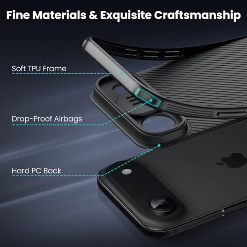Nillkin for iPhone Air Case with Slide Camera Cover & Thin Slim Fit by Nillkin - Used condition - Image 7