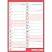 Carousel Worldwide, Red & Black Monthly Engagement Portrait 2026 A4 Wall Calendar
