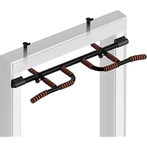 DH FitLife Barre de Traction pour Cadre de Porte sans Vis Antidérapante avec Multiprises | Pull Up Bar Doorway | Barre de Musculation à Suspendre | Pour Cadre de Porte 65-92 cm