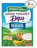 Hidden Valley Greek Yogurt Dips Mix (Pack of 3)