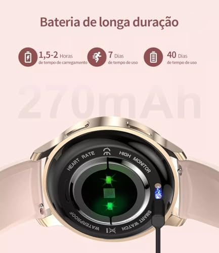 Smartwatch com Tela Full Touch 1.45