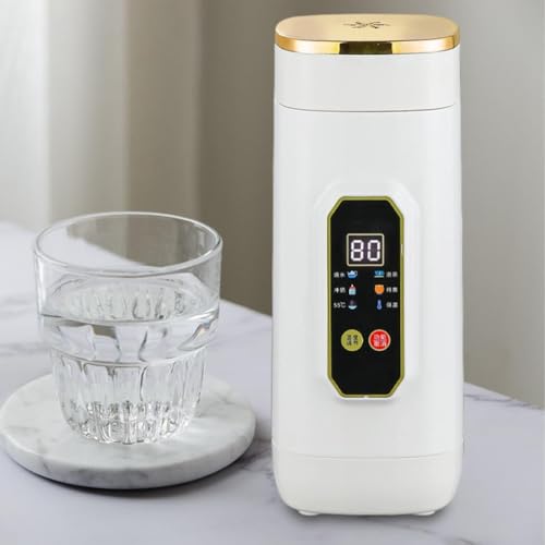 Tetera eléctrica portátil 650ml acero inoxidable miniatura 6