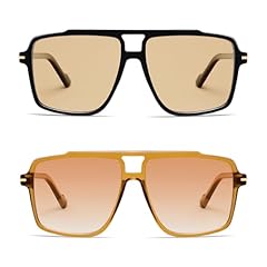 2 Pack Yellow Lens +Light Brown Lens