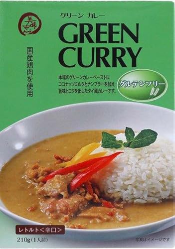 コスモ食品 美味安心グリーンカレーレトルト 7箱 [1555428][千葉県 いすみ市]