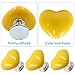 BokWin 3 Pcs Toilet Flush Tank Button Love Shape Toilet Push Button Women Manicures Toilet Button Pusher Tool for Bathroom(Yellow)
