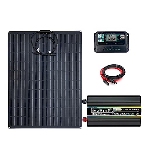 Panel solar flexible portátil y duradero con sistema de carga DIY