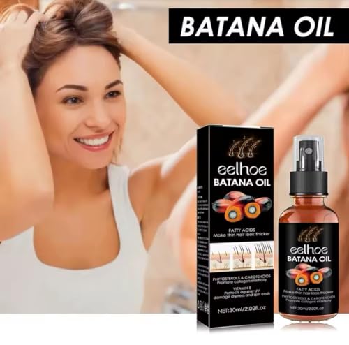Eelhoe Batana Oil for Hair Growth, 2.02 fl oz, Hair Thickening Treatment with Vitamin E - Thumbnail 5