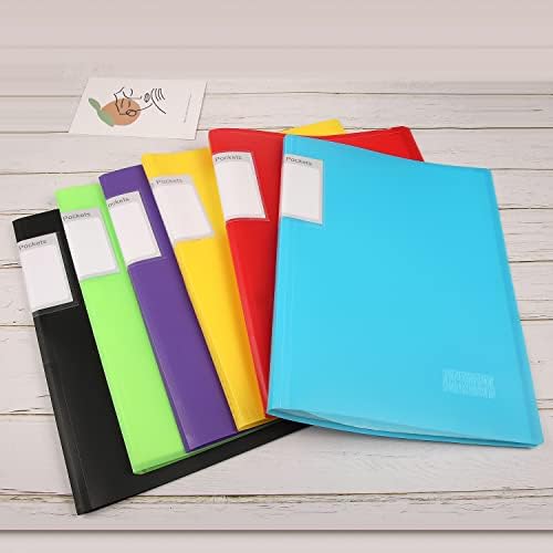 Presentation Display Book A4 Display Folder - 30 Pockets Project Folder Polly Pocket Folder with Sleeve (6 Colour)
