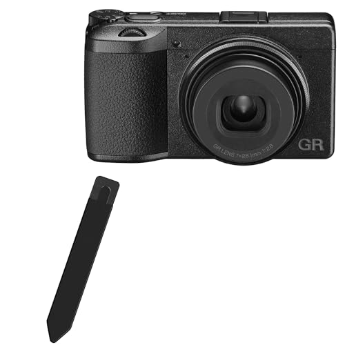 BoxWave Stylus Pouch Compatible with Ricoh GR IIIx - Stylus PortaPouch, Stylus Holder Carrier Portable Self-Adhesive - Jet Black