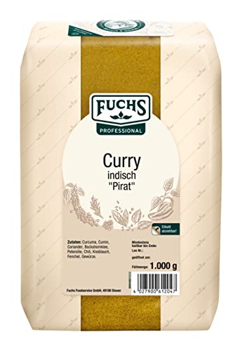 Fuchs Professional - Curry indisch 'Pirat' | Zum Würzen von Saucen und Fleischgerichten | Profi-Qualität für Großverbraucher und Gastronomie |...