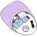 SYXLCYGJ Fashion Small Crescent Underarm Shoulder Bag for Women Trendy Purse Hobo Handbags Clutch Crossbody Bag (Purple)