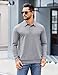 COOFANDY Mens Polo Shirts Long Sleeve Casual Lightweigt Golf Polos Collared T Shirt (Light Grey, Large)