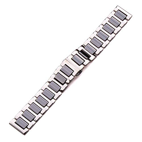 Bracelet en acier inoxydable 16mm 18mm 20mm boucle double métal