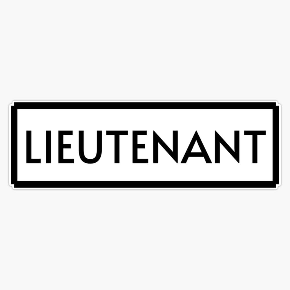 Magnet Lieutenant II Magnetic Vinyl Sticker Decal 5"