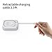 Portable Magnetic Charging Dockr for Apple Watch,Foldable Wireless Fast Charger Stand with 2.3 ft Retractable USB C Cable for Apple Watch Series10/9/8/7/6/5/4/3/2,Ultra/2/SE-Portable Design for Travel