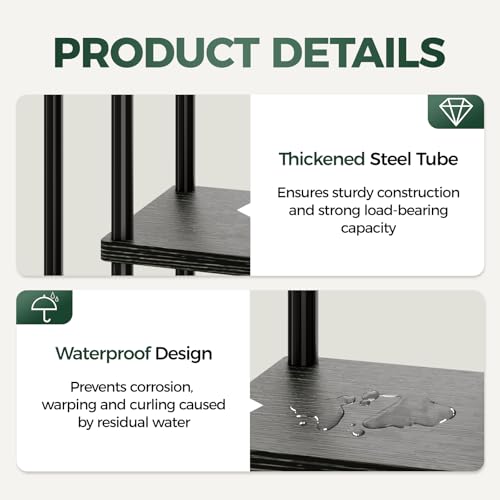 Bamworld 4 Tier Tall Plant Stand Indoor Corner Shelf Stand for Multiple Indoor Plants, Metal Tiered Tray Stand for Living Room Decor Balcony Garden Bedroom by Bamworld - Image 6