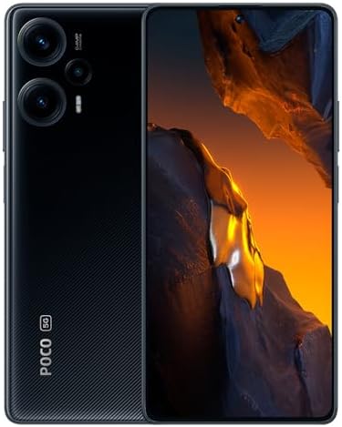 Xiaomi Poco F5 5G Dual 256GB ROM 8GB RAM Factory Unlocked (GSM Only | No CDMA - not Compatible with Verizon/Sprint) Mobile Cell Phone Global - Black
