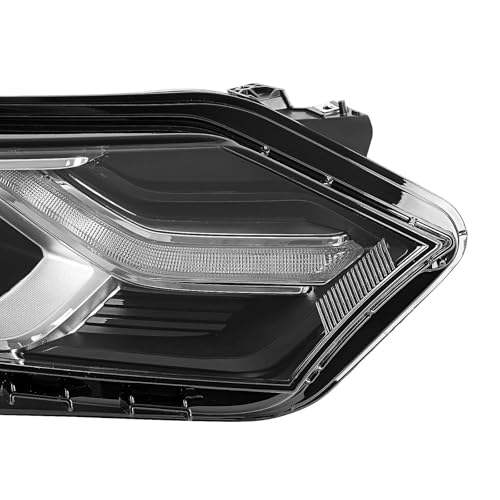 ALMULOO Right Headlight Compatible with 2018-2020 Chevy Chevrolet Equinox LED Tube DRL Projector Headlamp Clear Lens+Black Housing Replacement for GM2503469 84194562 84258448 Passenger Side by ALMULOO - Image 7