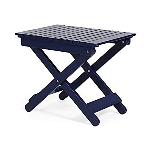 Christopher Knight Home Daphne Outdoor Folding Side Table, Navy Blue #TOP13