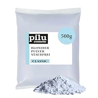 pilu cosmetic Blondierungspulver 500 g I Staubfreies, blaues Blondierpulver im Beutel I Schonende Aufhellung, bis zu 7 Nuancen I Hair Bleach mit Anti-Gelbstich I Bleach Powder CLASSIC STAUBFREI