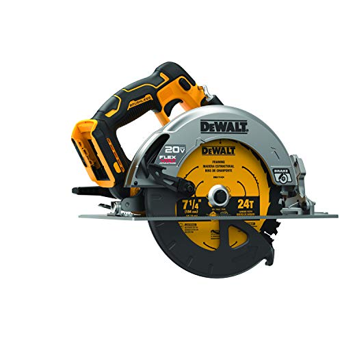 DEWALT FLEXVOLT ADVANTAGE 20V MAX Circular Saw, 7-1/4-Inch, Cordless, Tool Only (DCS573B)