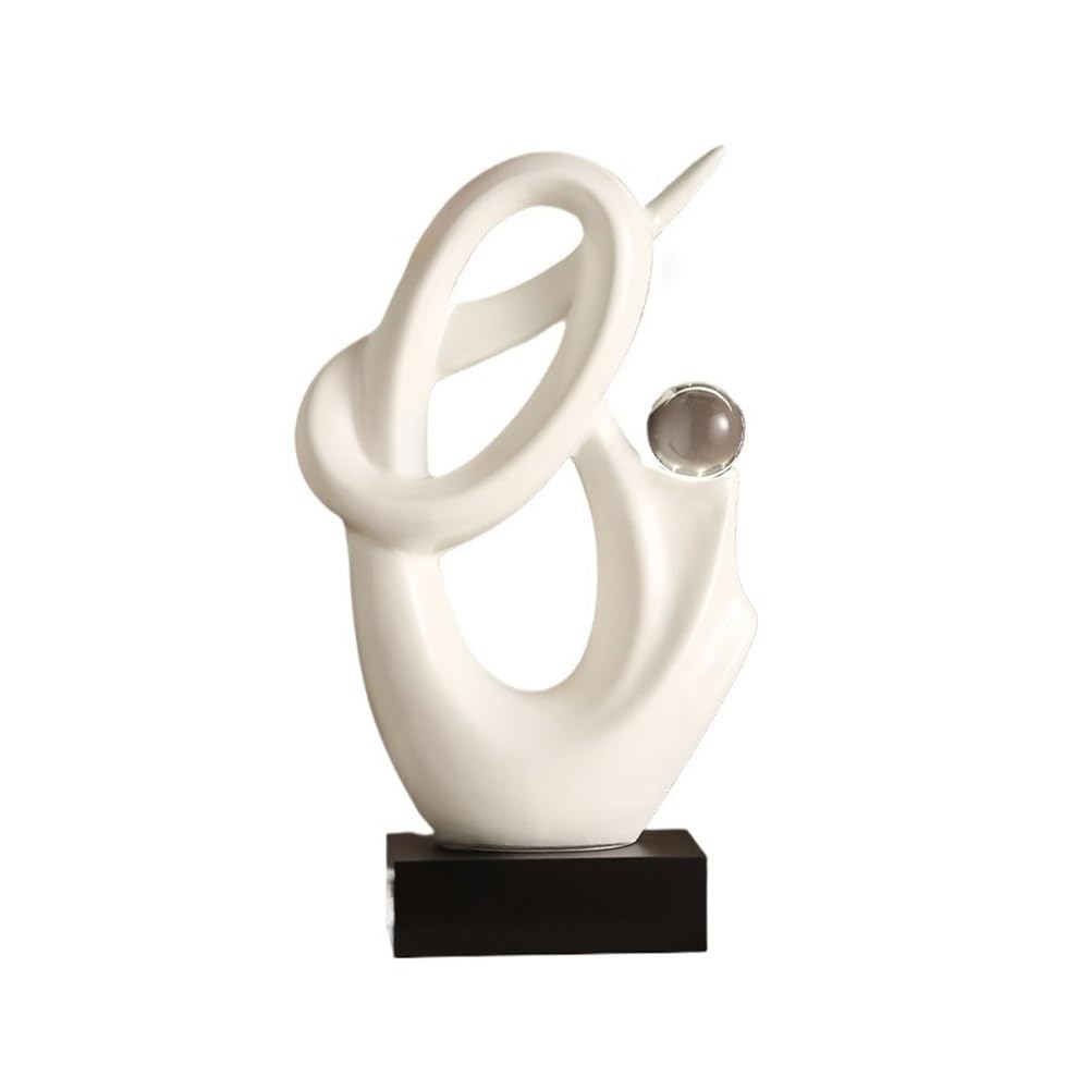 Statue ornementale en céramique moderne pour briser la monotonie de votre salon 32cm