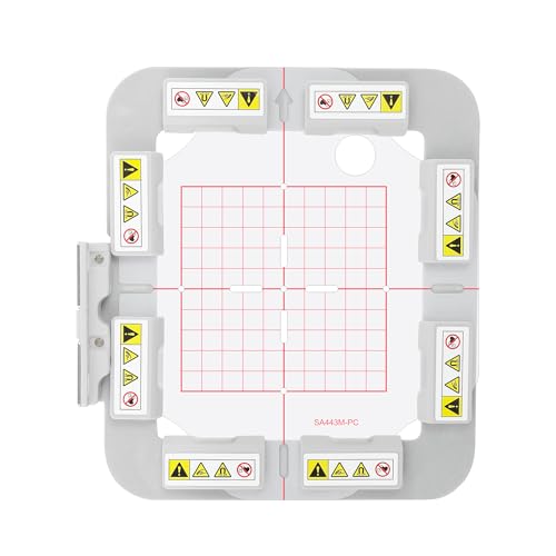 Image of Sew Tech Magnetic Embroidery Hoop for Brother PE900 PE800 SE2000 SE1900 Innovis 1250 1250D 700 PE700 PE700II PE770 780D PC6500 Machine Babylock Accord BLR BLR2, 4 inchx4 inch Mighty Snap Magnet Frame