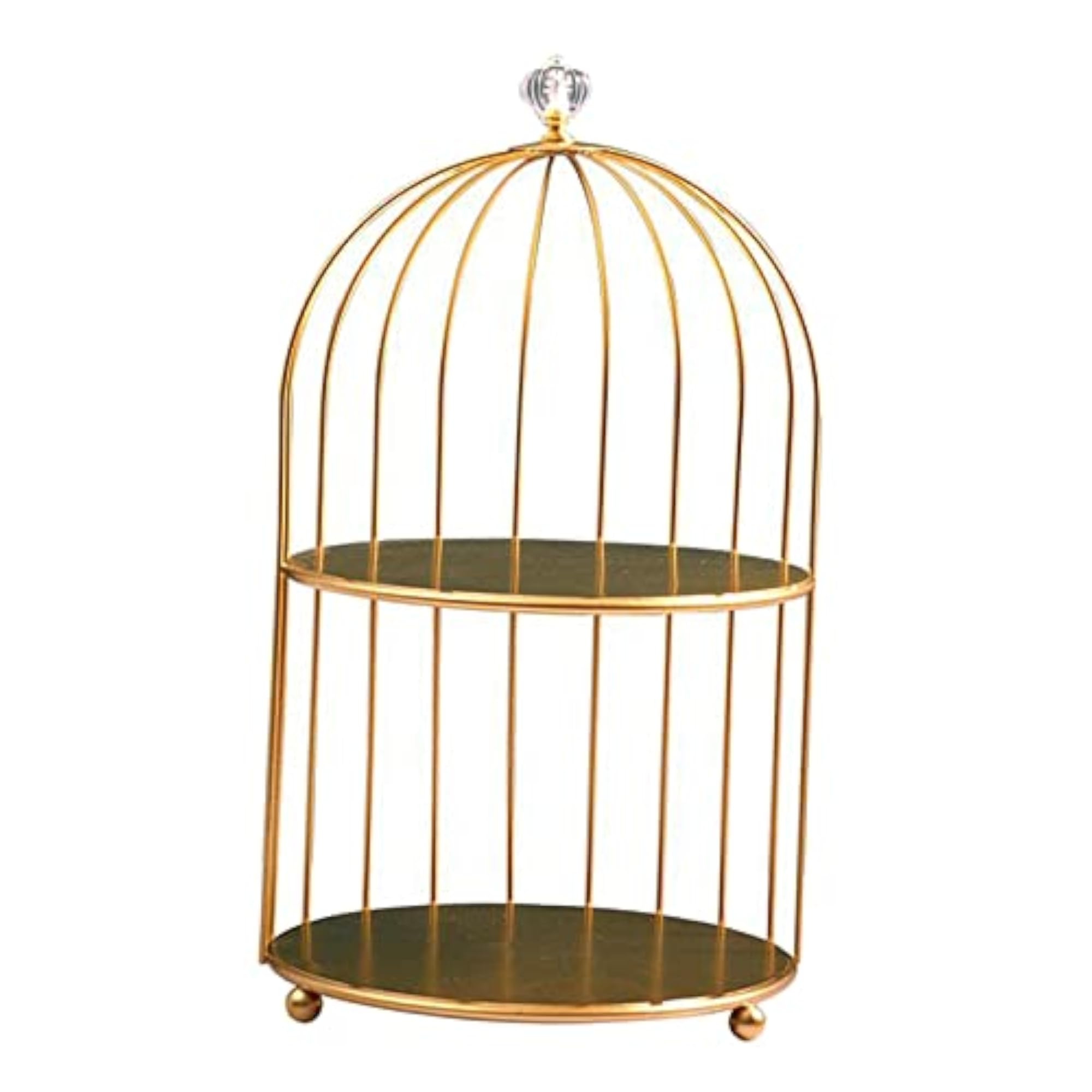 Bird Cage Desktop Perfume Organizer Holder Makeup Rack