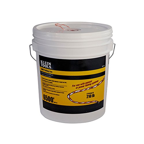 Klein Tools 56110 Poly Pull Line, Made in USA, Pull String for Light Duty Cable, Orange/White, 6500-Foot by KLEIN TOOLS - Image 5