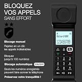 ALCATEL Epure Iconic bezprzewodowy telefon stacjonarny DECT – styl vintage – duży wyświetlacz graficzny o wysokiej rozdzielczości – funkcja głośnomówiąca – funkcja blokowania połączeń – czarny