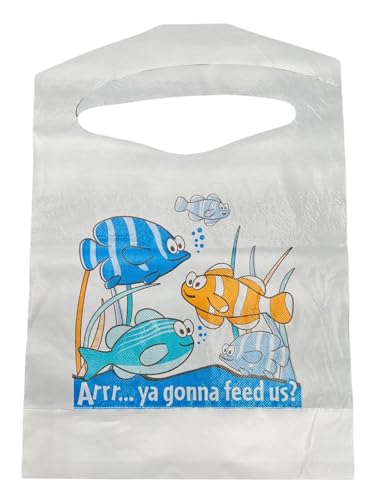 Sandhill Tools Disposable Plastic Kids Bibs with Crumb Cather 30 Pack