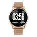 Produktbild LVYE1 Watch Smartwatch, Intelligentes Armband Wasserdicht 1,22 Zoll Herzfrequenz Blutdruckmonitor Fitness Tracker Schlafüberwachung,Gold