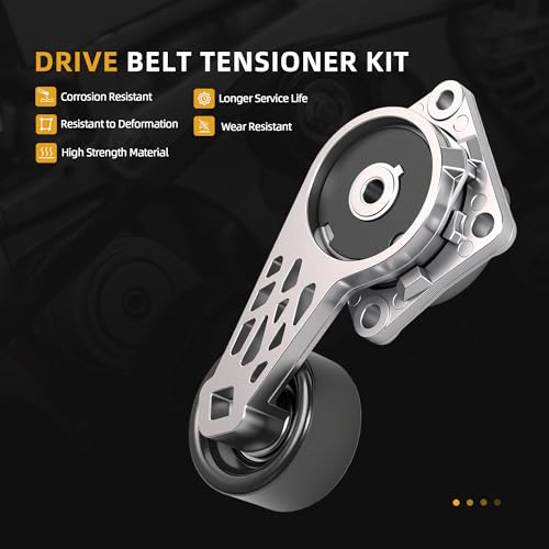 JAVOUKA Belt Tensioner Serpentine Belt Idler Pulley Kit For F150 4.6L/5.4L 05-06 09-10, For Ford Expedition 5.4L 09-14, For Explorer 4.6L 07-10, OE# 38001, 36157 by JAVOUKA - Image 3