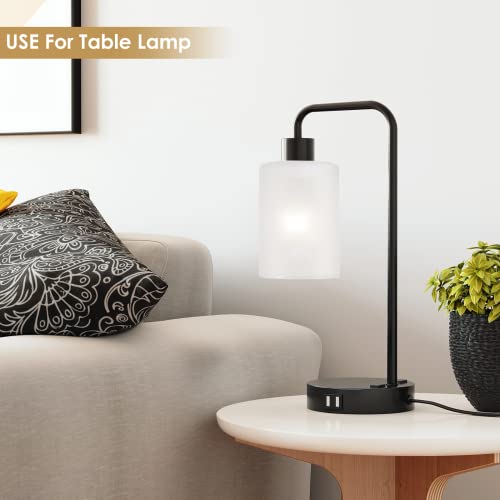 Gernehop G1016-6WH 6 Pack White Frosted Glass Shades Replacement,5.51In Height,3.94In Diameter,1.65In Fitter, Cylinder Glass Shade Covers Replacement Globe For Pendant Light Floor Lamps Light Fixtures Wall Sconces thumb #2