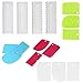 Jicyor Gâteau Peigne, 16pcs Plastique Spatules Coupe Pâte Pâtisserie Grattoir Pâte Racloir Racloir Lissage Spatule Glaçage Crème pour Décoration Gâteau Mousse Cuisine