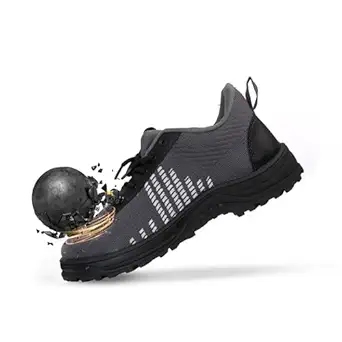 Health Safe Safety Shoes - 7 UK Puncture-resistant Steel Toe Cap Industrial shoes Non-slip shoes Comfortable Fit Multi-terrain Protection Crush protection Anti-nail Penetration