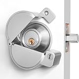 MOSECYOU Deadbolt Security Guard with Keys, Block The Access to Keyhole/Thumb Turn, Disable Deadbolt Lock, Metal Protector Shield Lockout Device