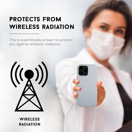 RadEnergy EMF Protection Anti Radiation Liquid Silicone Shungite Case for iPhone 16, FCC-Recognized & NVLAP-Accredited Up to 90% Radiation Reduction, Lightweight 5G Shield Cover, Light Blue by RadEnergy - Used condition - Image 6