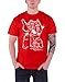 Officially Licensed Merchandise Transformers Optimus Prime Splatter T-Shirt (Red), Large