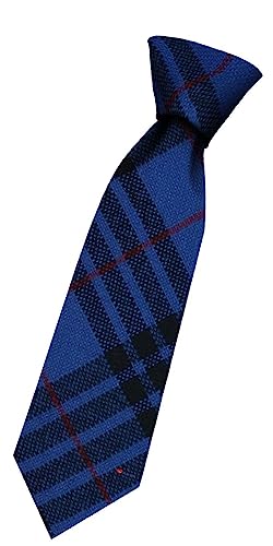 Cravate en laine écossaise garçon Morgan Modern tartan tissée main I LUV LTD