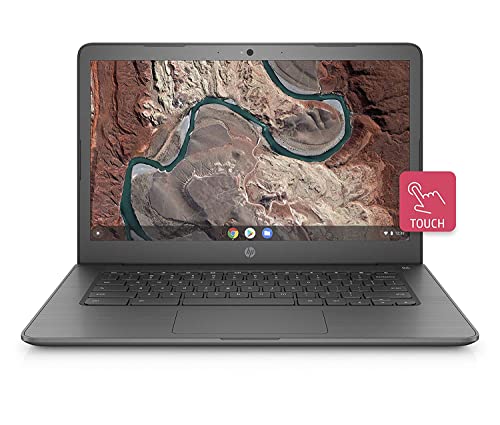 HP Chromebook 14-inch Laptop with 180-Degree Hinge, Touchscreen Display, AMD Dual-Core A4-9120 Processor, 4 GB SDRAM, 32 GB eMMC Storage, Chrome OS (14-db0060nr, Chalkboard Gray)